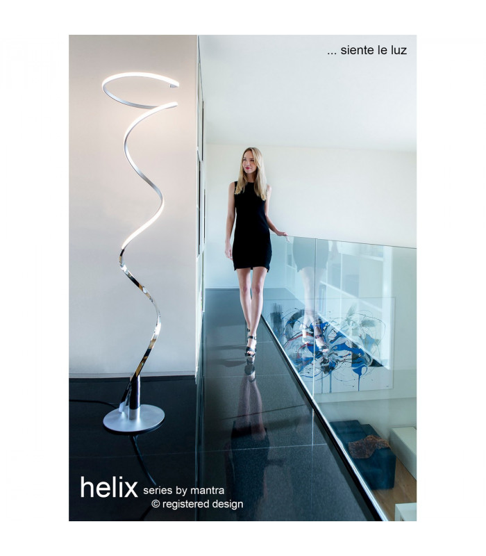 Helix Table Lamp 52cm 20W LED 3000K 1600lm Polished Chrome 3yrs Warranty-3