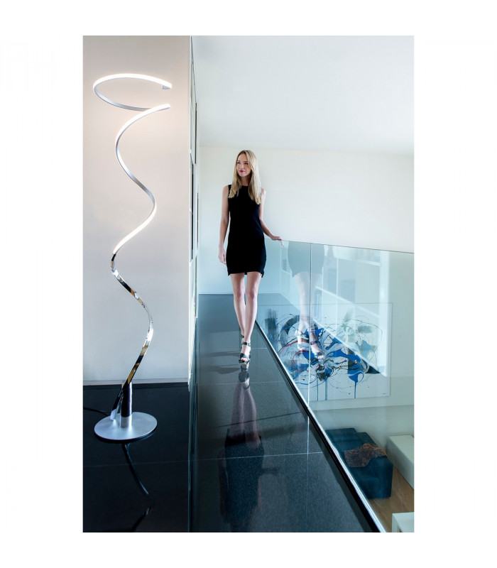 Helix Table Lamp 52cm 20W LED 3000K 1600lm Polished Chrome 3yrs Warranty-4