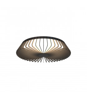 Himalaya 53cm Round Ceiling (Light Only) 56W LED 2700-5000K Tuneable White 2500lm Remote Control Black 3yrs Warranty-1