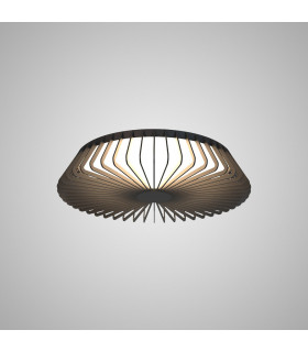 Himalaya 53cm Round Ceiling (Light Only) 56W LED 2700-5000K Tuneable White 2500lm Remote Control Black 3yrs Warranty-2
