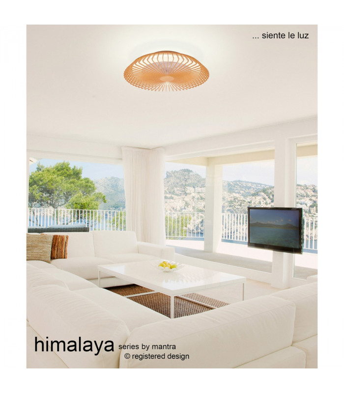 Himalaya 53cm Round Ceiling (Light Only) 56W LED 2700-5000K Tuneable White 2500lm Remote Control Black 3yrs Warranty-6