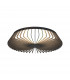 Himalaya 63cm Round Ceiling (Light Only) 80W LED 2700-5000K Tuneable White 3500lm Remote Control Black 3yrs Warranty-1