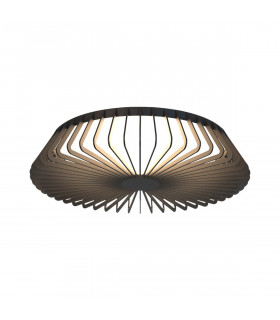 Himalaya 63cm Round Ceiling (Light Only) 80W LED 2700-5000K Tuneable White 3500lm Remote Control Black 3yrs Warranty-1