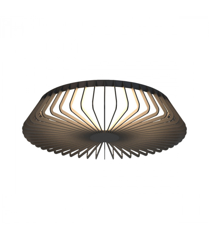 Himalaya 63cm Round Ceiling (Light Only) 80W LED 2700-5000K Tuneable White 3500lm Remote Control Black 3yrs Warranty-1