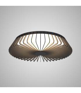 Himalaya 63cm Round Ceiling (Light Only) 80W LED 2700-5000K Tuneable White 3500lm Remote Control Black 3yrs Warranty-2