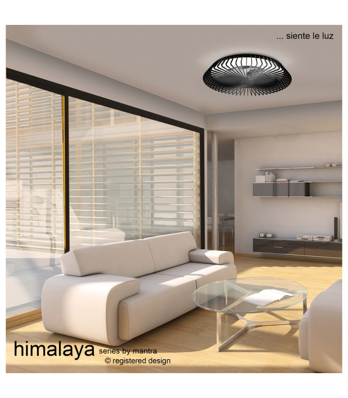 Himalaya 63cm Round Ceiling (Light Only) 80W LED 2700-5000K Tuneable White 3500lm Remote Control Black 3yrs Warranty-3