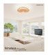 Himalaya 63cm Round Ceiling (Light Only) 80W LED 2700-5000K Tuneable White 3500lm Remote Control Black 3yrs Warranty-6
