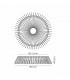 Himalaya 63cm Round Ceiling (Light Only) 80W LED 2700-5000K Tuneable White 3500lm Remote Control Black 3yrs Warranty-9