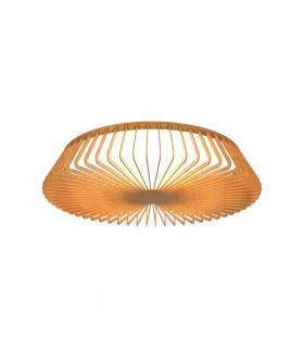Himalaya 53cm Round Ceiling (Light Only) 56W LED 2700-5000K Tuneable White 2500lm Remote Control Wood 3yrs Warranty-1