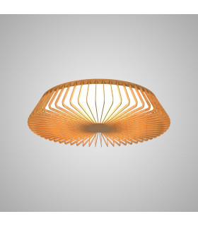 Himalaya 53cm Round Ceiling (Light Only) 56W LED 2700-5000K Tuneable White 2500lm Remote Control Wood 3yrs Warranty-2