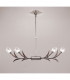Holland Telescopic Linear Pendant Line 4 Light G9 Polished Chrome Wenge-2