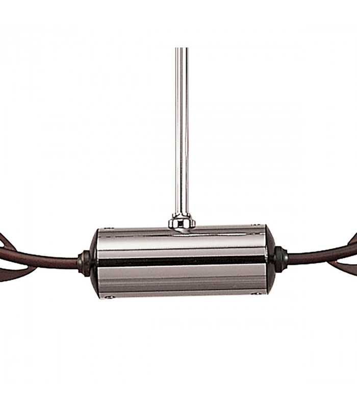 Holland Telescopic Linear Pendant Line 4 Light G9 Polished Chrome Wenge-5