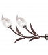 Holland Telescopic Linear Pendant Line 4 Light G9 Polished Chrome Wenge-6