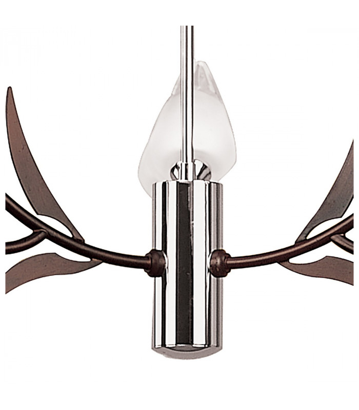 Holland Telescopic Pendant 9 Light G9 Polished Chrome/Wenge-5