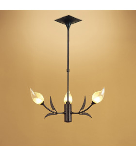Holland Telescopic Pendant 3 Light G9 Brown/Black Oxide-2