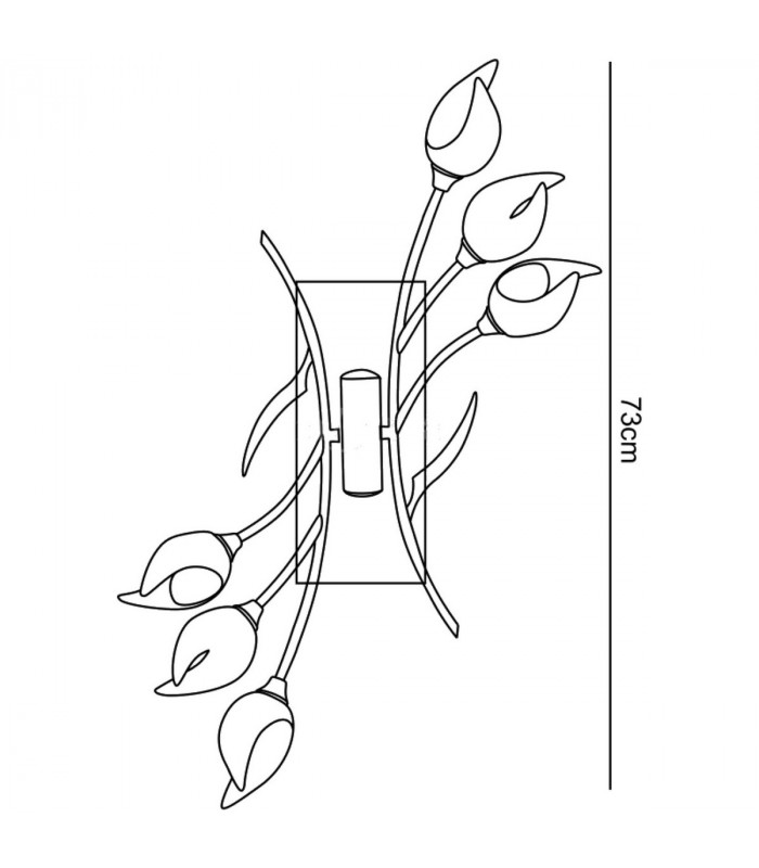 Holland Ceiling/Wall Switched 6 Light G9 Brown/Black Oxide-7