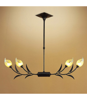 Holland Telescopic Linear Pendant Line 4 Light G9 Brown Black Oxide-2