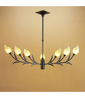 Holland Telescopic Pendant 9 Light G9 Brown/Black Oxide-2