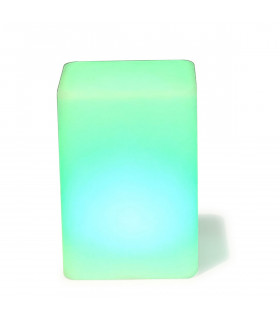 Square Shape Waterproof IP68 Could use in swimming pool. 7 Colours+white + candle. With remote control, Opal White