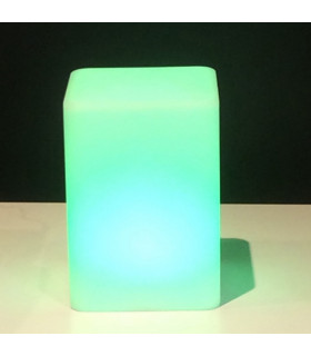 Square Shape Waterproof IP68 Could use in swimming pool. 7 Colours+white + candle. With remote control, Opal White