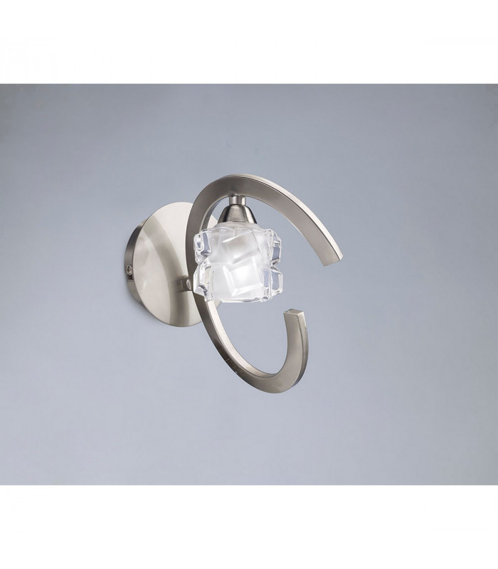 Ice Wall Lamp 1 Light G9 ECO Satin Nickel-2