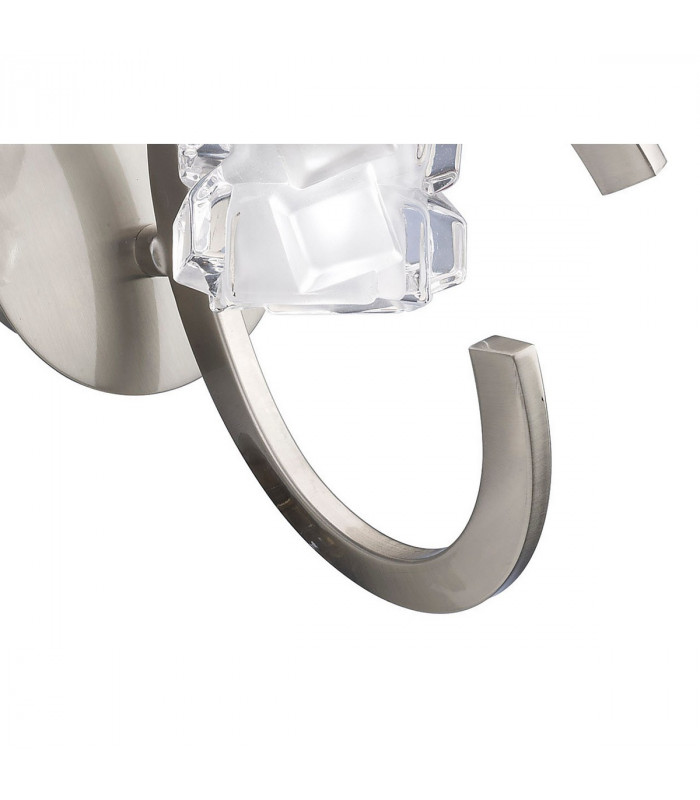 Ice Wall Lamp 1 Light G9 ECO Satin Nickel-5