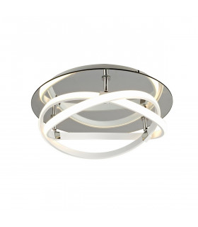 Infinity Blanco Flush 30W LED 4000K 2500lm White/White Acrylic/Clear Mirror 3yrs Warranty-1