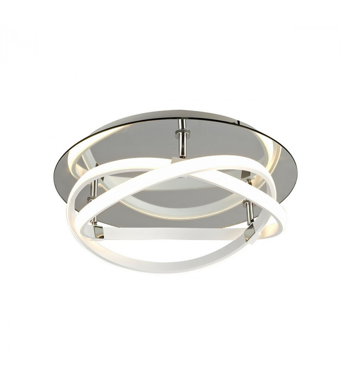 Infinity Blanco Flush 30W LED 4000K 2500lm White/White Acrylic/Clear Mirror 3yrs Warranty-1