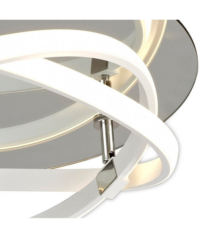 Infinity Blanco Flush 30W LED 4000K 2500lm White/White Acrylic/Clear Mirror 3yrs Warranty-5
