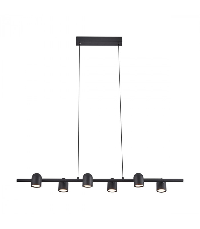 Ios Linear Pendant 6 x GU10 Black-1