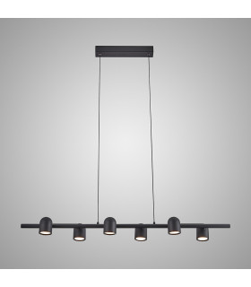 Ios Linear Pendant 6 x GU10 Black-2