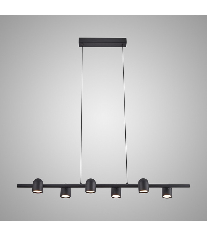 Ios Linear Pendant 6 x GU10 Black-2