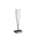 Java Table Lamp Small 1 Light E14 Satin Nickel/Frosted White Glass-1
