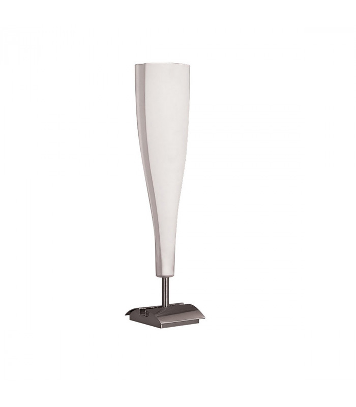 Java Table Lamp Big 1 Light E14 Satin Nickel/Frosted White Glass-1