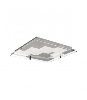 Jersey Ceiling 20W LED Square 3000K 1800lm Polished Chrome/Opal White Glass 3yrs Warranty-1