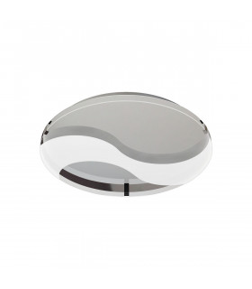 Jersey Ceiling 20W LED Round 3000K 1800lm Polished Chrome/Opal White Glass 3yrs Warranty-1