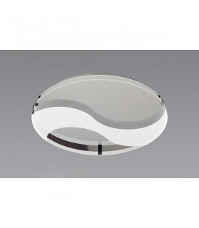Jersey Ceiling 20W LED Round 3000K 1800lm Polished Chrome/Opal White Glass 3yrs Warranty-2