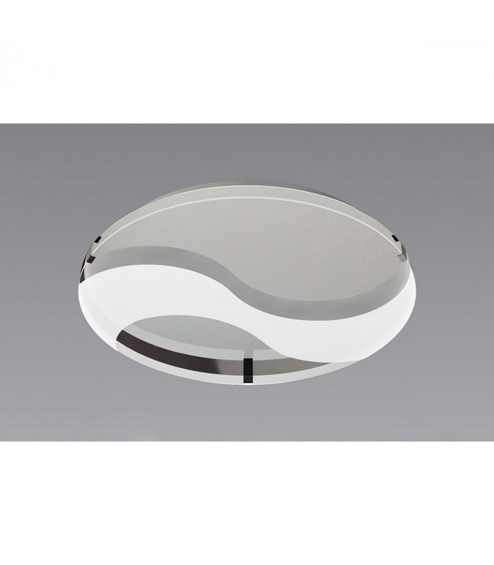 Jersey Ceiling 20W LED Round 3000K 1800lm Polished Chrome/Opal White Glass 3yrs Warranty-2