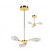 Juno Telescopic Convertible To Semi Flush 3 Light 15W LED 3000K 1350lm Satin Gold/Frosted Acrylic/Gold 3yrs Warranty-1