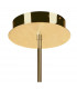Juno Telescopic Convertible To Semi Flush 3 Light 15W LED 3000K 1350lm Satin Gold/Frosted Acrylic/Gold 3yrs Warranty-4