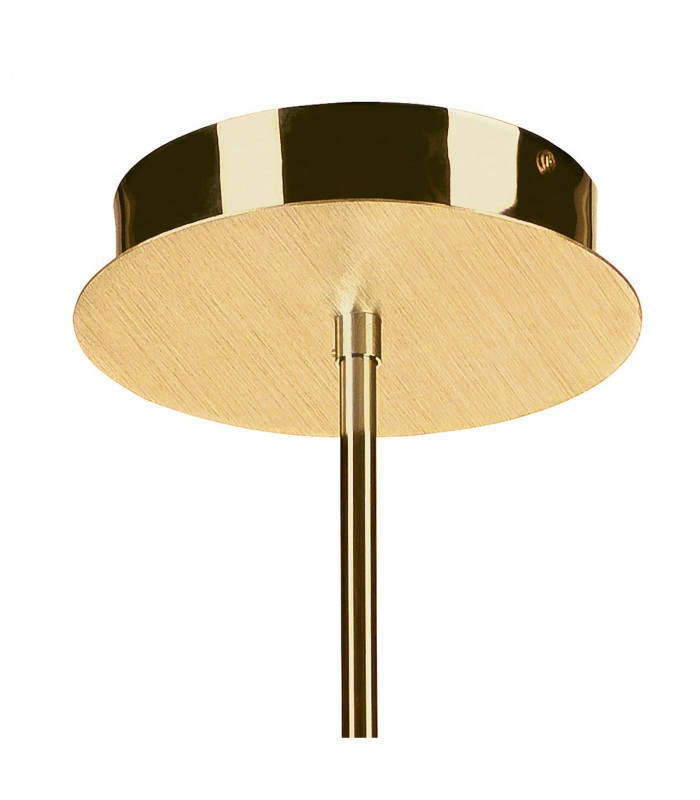 Juno Telescopic Convertible To Semi Flush 3 Light 15W LED 3000K 1350lm Satin Gold/Frosted Acrylic/Gold 3yrs Warranty-4
