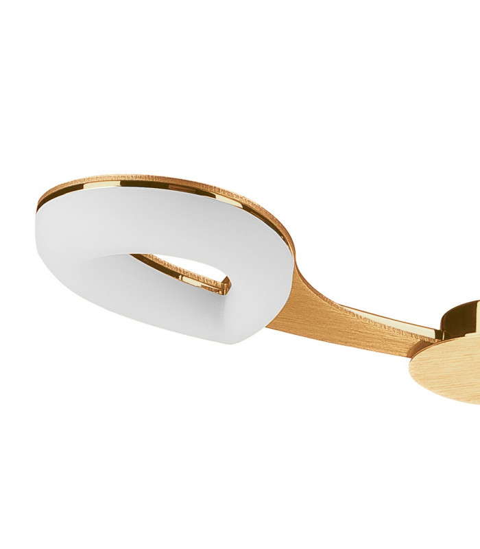 Juno Telescopic Convertible To Semi Flush 3 Light 15W LED 3000K 1350lm Satin Gold/Frosted Acrylic/Gold 3yrs Warranty-7