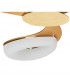 Juno Telescopic Convertible To Semi Flush 3 Light 15W LED 3000K 1350lm Satin Gold/Frosted Acrylic/Gold 3yrs Warranty-9
