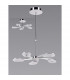 Juno Telescopic 5 Light 30W LED 3000K 2700lm Satin Aluminium/Frosted Acrylic/Polished Chrome 3yrs Warranty-2