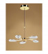 Juno Telescopic 5 Light 30W LED 3000K 2700lm Satin Gold/Frosted Acrylic/Gold 3yrs Warranty-2