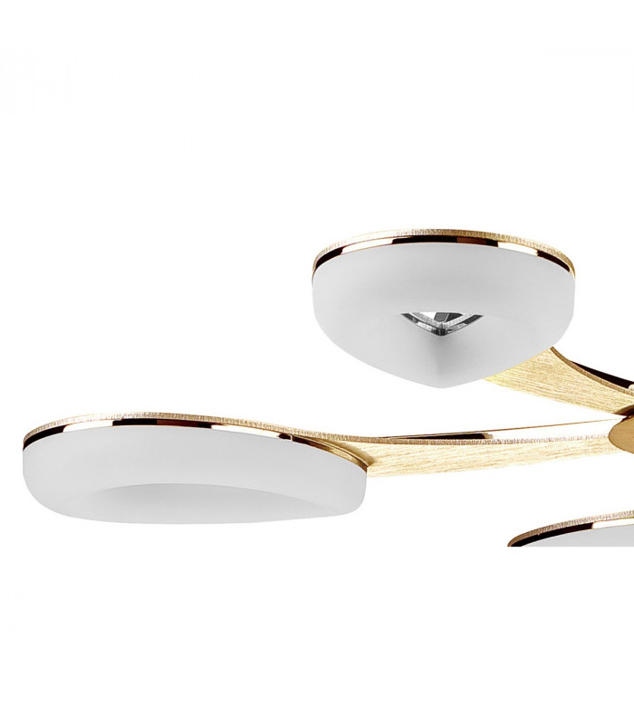 Juno Telescopic 5 Light 30W LED 3000K 2700lm Satin Gold/Frosted Acrylic/Gold 3yrs Warranty-7