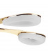Juno Telescopic 5 Light 30W LED 3000K 2700lm Satin Gold/Frosted Acrylic/Gold 3yrs Warranty-8