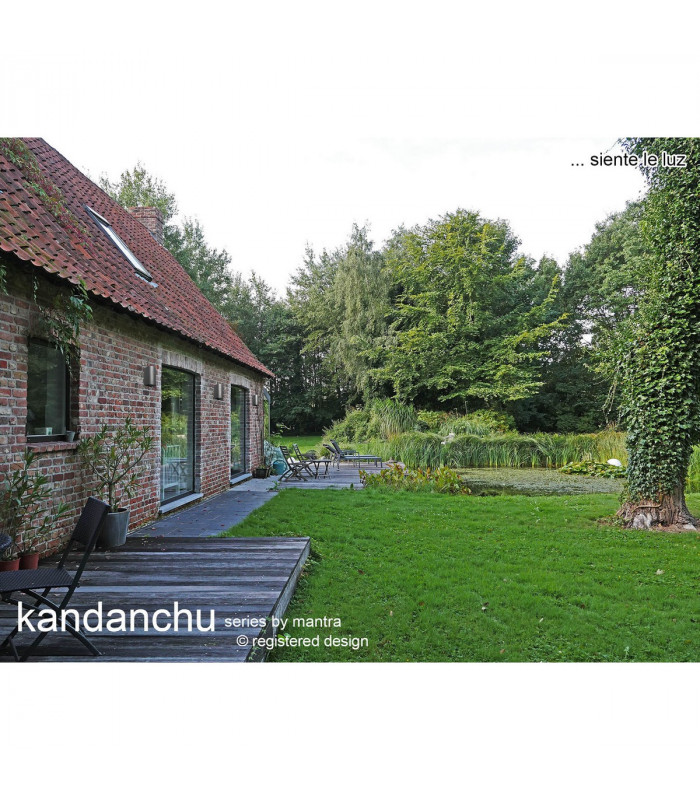 Kandanchu Round Wall Lamp 2 x GU10 IP54 Rust Brown 2yrs Warranty-3