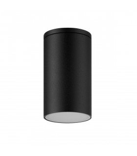 Kandanchu Tall Round Ceiling Spotlight 1 x GU10 IP54 Sand Black 2yrs Warranty-2