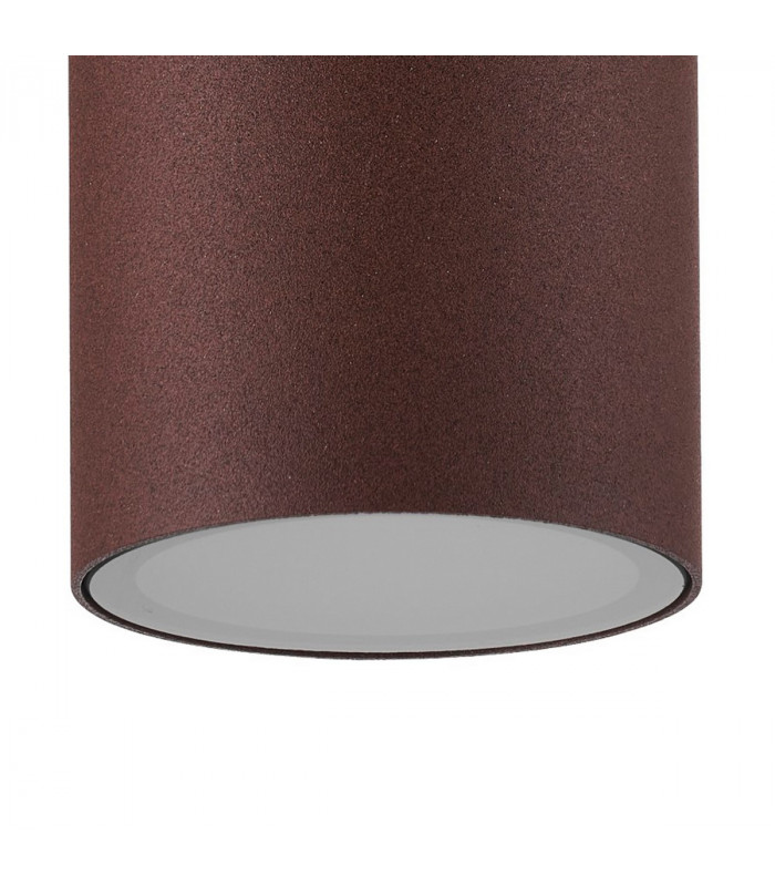 Kandanchu Short Round Ceiling Spotlight 1 x GU10 IP54 Rust Brown 2yrs Warranty-4